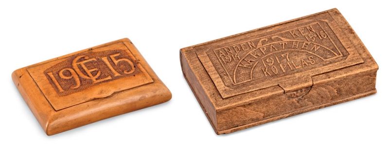 25. tétel, Cigarettatartó, 2 db