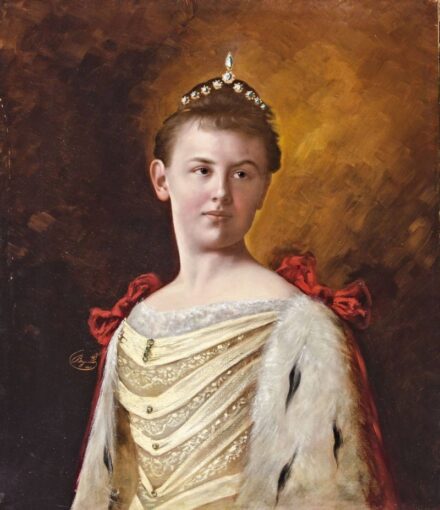 27. tétel, Wilhelmina holland hercegnő portréja, 1898