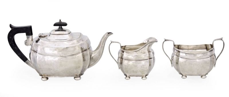 513. tétel, Teás készlet, 3 db