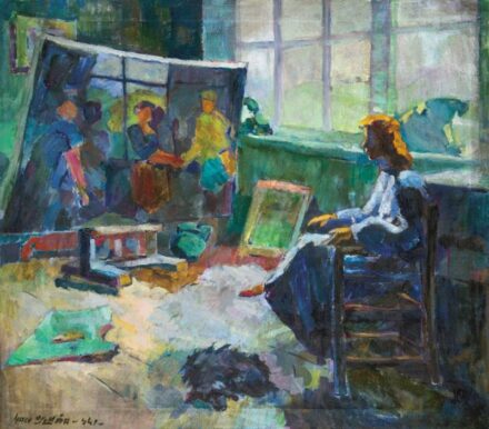 181. tétel, Műteremben, 1941