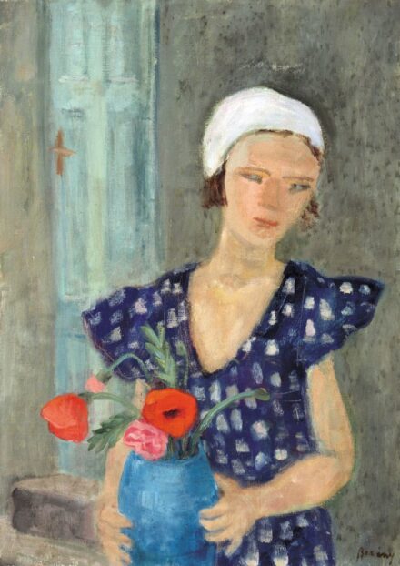 200. tétel, Kislány pipacsokkal, 1935