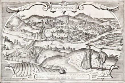 6. tétel, Houfnagel, Georg (1542-1600): Buda látképe