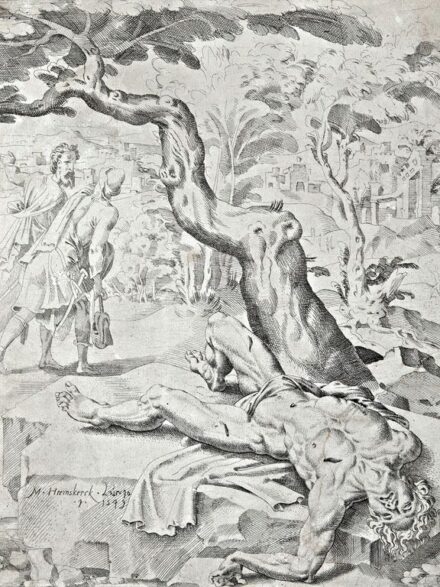 12. tétel, Heemskerck, Maarten van (1498-1574): Bibliai jelenet, 1549
