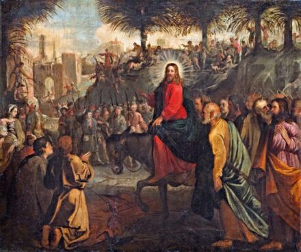 57. tétel, Velencei festő, 1600 körül: Jézus bevonulása Jeruzsálembe