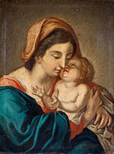 76. tétel, Hanisch, Matthias jelzéssel: Mária a gyermek Jézussal, 1799