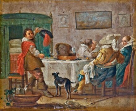 89. tétel, Duck, Jacob modorában, 19. sz. eleje: Mulatozó társaság