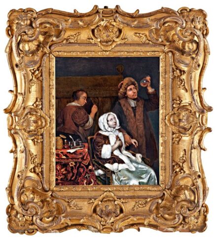 90. tétel, Netscher, Caspar (1639-1684): A doktor látogatása