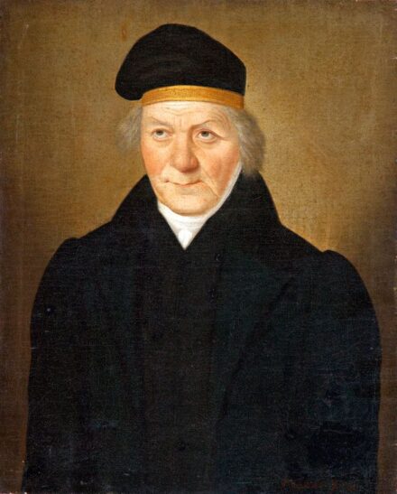 107. tétel, Decker, Johann Stephan (1784-1844): Idős férfi sapkás portréja