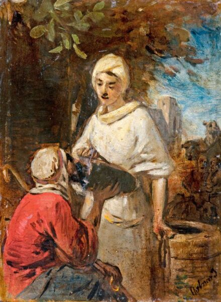 182. tétel, Molnár József (1821-1899): A kútnál