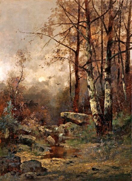 187. tétel, Kaufmann, Adolf (1848-1916): Erdőrészlet, 1894