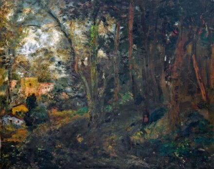199. tétel, Magyar-Mannheimer Gusztáv (1859-1937): Tájrészlet
