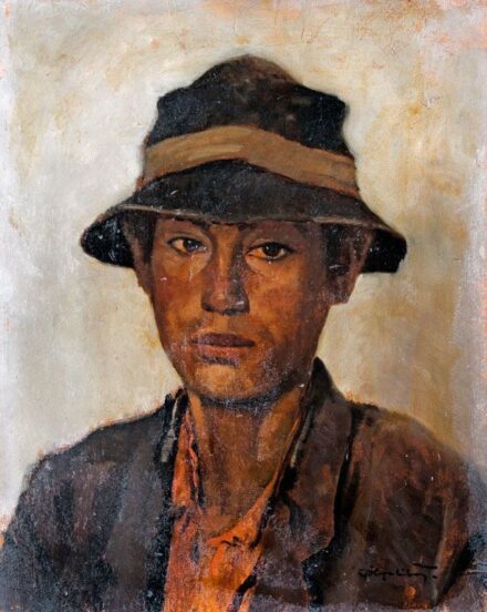 216. tétel, Pólya Tibor (1886-1937): Kalapos fiú portréja