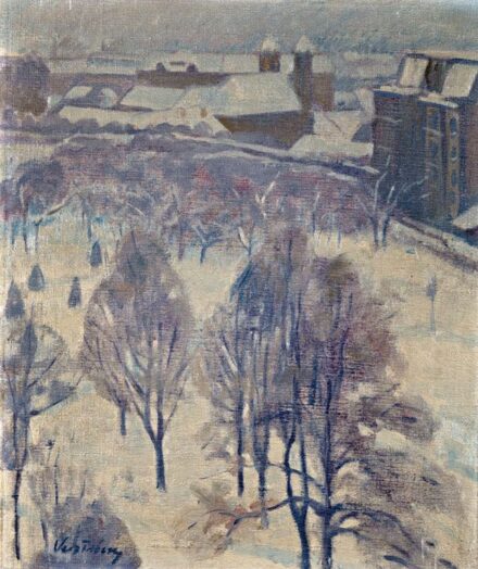239. tétel, Vesztróczy Manó (1875-1955): Téli Tabán