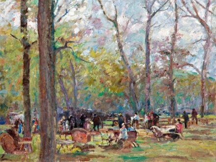 256. tétel, Klimó István (1883-1961): Nyári parkban