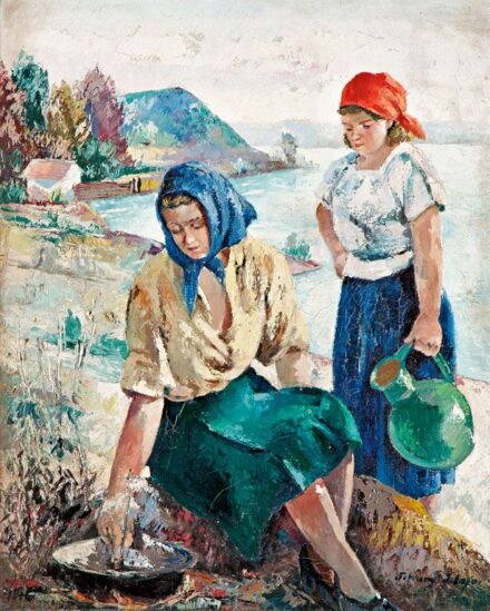 406. tétel, Tihanyi János Lajos (1892-1957): Vízparton