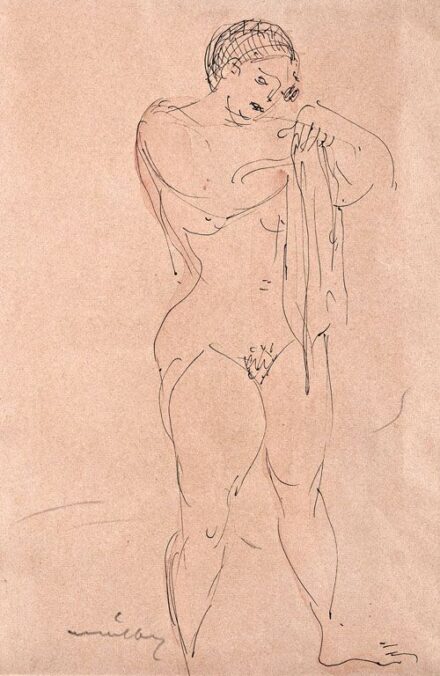 451. tétel, Márffy Ödön (1878-1959): Álló akt