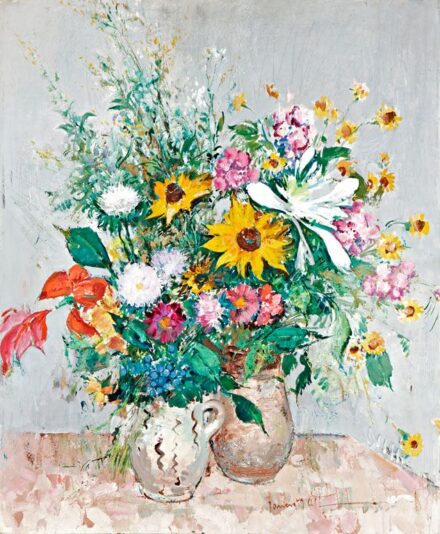489. tétel, Jancsek Antal (1907-1985): Virágcsendélet