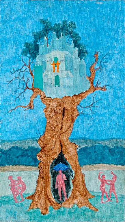 492. tétel, Nyári Lóránt (1920-1982): Mesefa, 1974