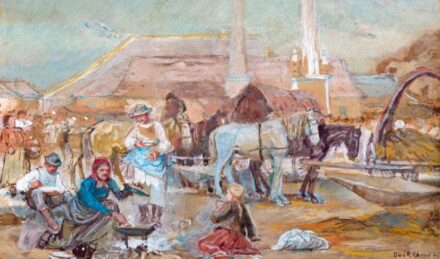 523. tétel, Deák-Ébner Lajos (1850-1934): Vásár