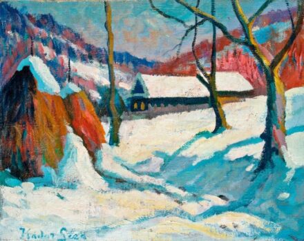 532. tétel, Kádár Géza (1878-1952): Téli táj