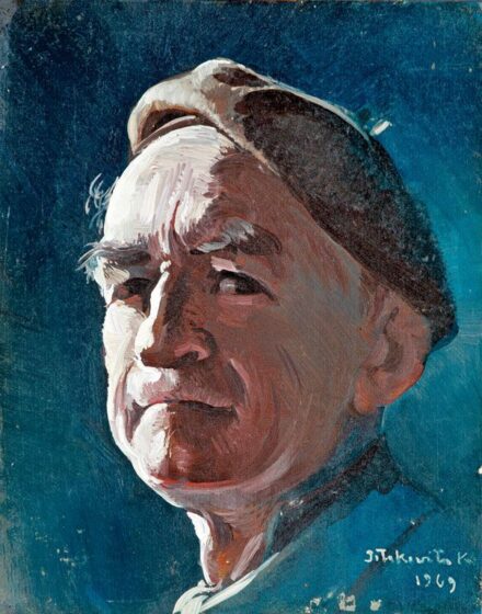 539. tétel, Istókovits Kálmán (1898-1990): Sapkás önarckép, 1969