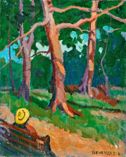552. tétel, Slevenszky Lajos (1910-1975): Nagybányai parkban