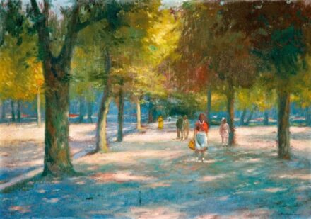 553. tétel, Moldován István (1911-2000): Az egri érsekség parkja
