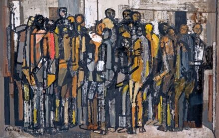 558. tétel, Bencze László (1907-1992): Emberek sorozat III., 1970