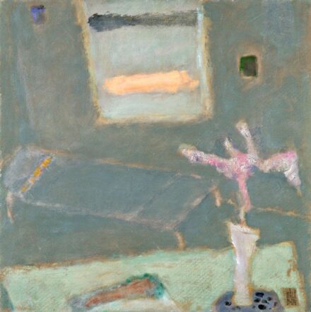 578. tétel, Váli Dezső (1942-): "Ezüst reggel, Műterem", 2004