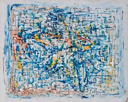 579. tétel, Orbán Dezső (1884-1986): Kompozíció, 1966
