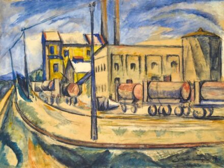 133. tétel, Schönberger Armand (1885-1974), Külváros, 1922