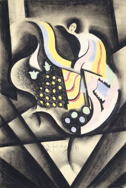 132. tétel, Scheiber Hugó (1873-1950), Táncosnő, 1927 körül