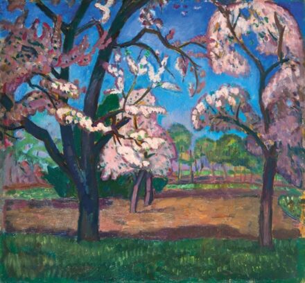 111. tétel, Iványi-Grünwald Béla (1867-1940), Parkrészlet Kecskeméten, 1914 körül