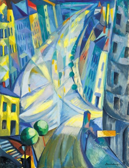 106. tétel, Schönberger Armand (1885-1974), Nagyvárosi fények, 1920-as évek