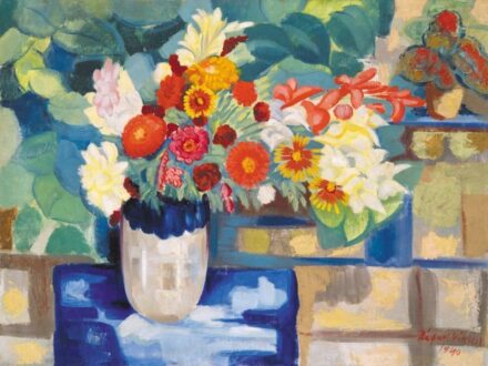 98. tétel, Rafael Viktor (1900-1981), Virágcsendélet, 1940