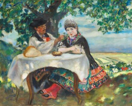 88. tétel, Csók István (1865-1961), Mézevők (Udvarlás)