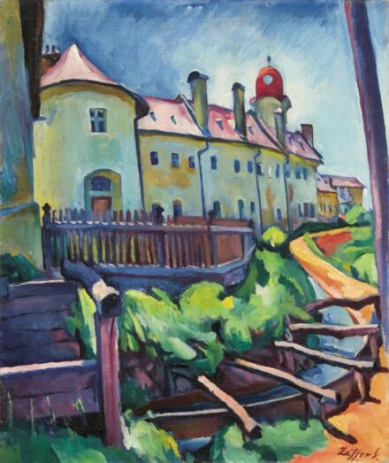 70. tétel, Ziffer Sándor (1880-1962), Pénzverde és Malomárok, Nagybánya, 1930 körül