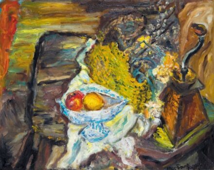 67. tétel, Frank Frigyes (1890-1976), Szatyoros csendélet, 1975