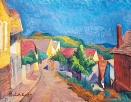 55. tétel, Perlrott Csaba Vilmos (1880-1955), Szentendrei lejtős utca
