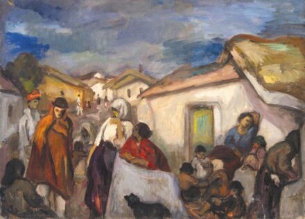 43. tétel, Iványi-Grünwald Béla (1867-1940), Kecskeméti részlet, 1917