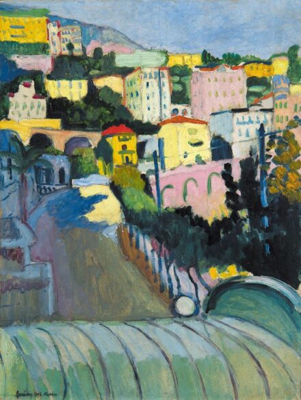 30. tétel, Berény Róbert (1887-1953), Monacói tengerpart (Bord de Monaco, Monakói (sic!) part), 1906