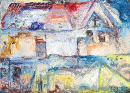 18. tétel, Tóth Menyhért (1904-1980), Faluvége, 1958