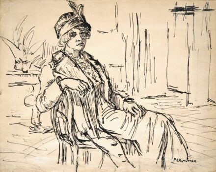 7. tétel, Perlmutter Izsák (1866-1932), Kalapos hölgy