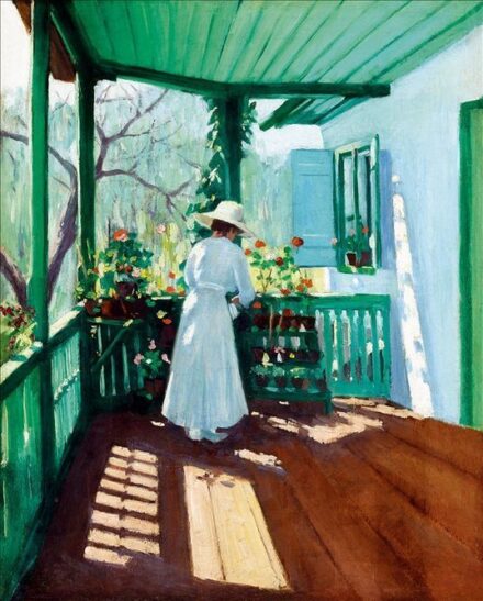172. tétel, Napsütötte verandán