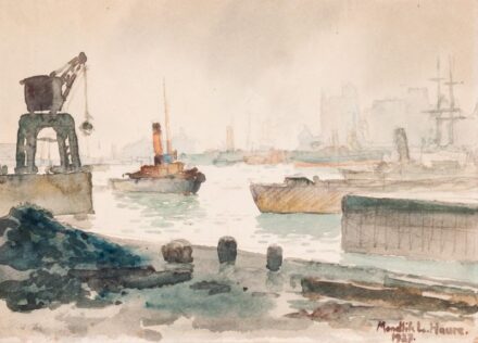 215. tétel,  Le Havre kikötője, 1927