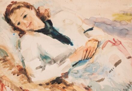 168. tétel,  Pihenő nő, 1943