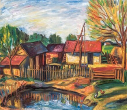 144. tétel,  Falurészlet