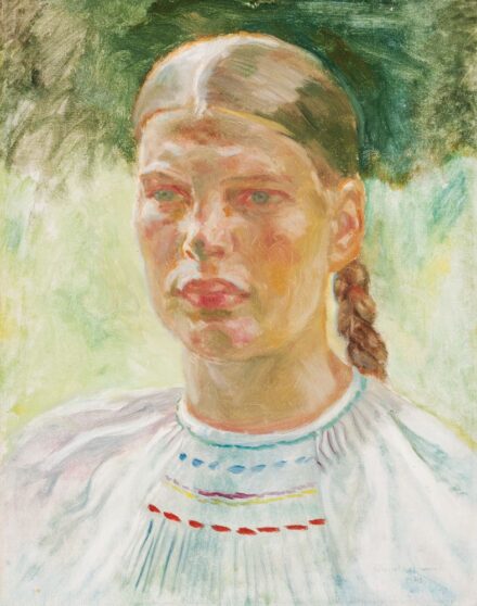 143. tétel,  Leányportré, 1963