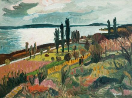 138. tétel,  "Ősz a Balatonnál"