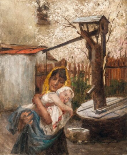 102. tétel,  Anya gyermekével
